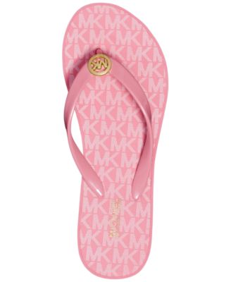 michael kors flip flops mens pink