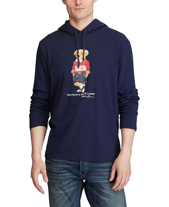 Polo Ralph Lauren Men's Big & Tall Polo Bear Hooded T-Shirt & Reviews ...