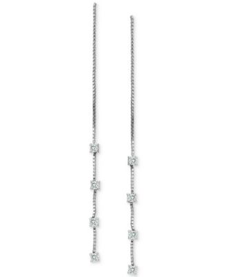 Cubic Zirconia Threader Earrings, Created for Macy's