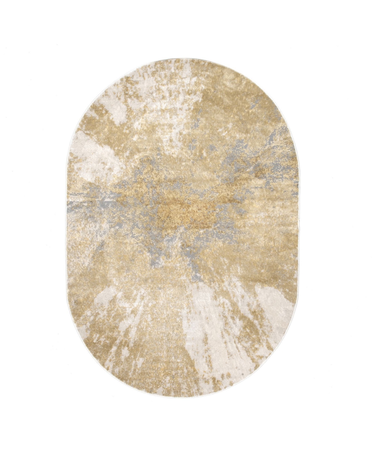 nuLoom Cyn CFDR02A Gold 6'7in x 9' Area Rug - Gold
