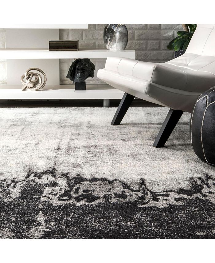 nuLoom Alayna RZBD51C Black 8' x 10' Area Rug Macy's