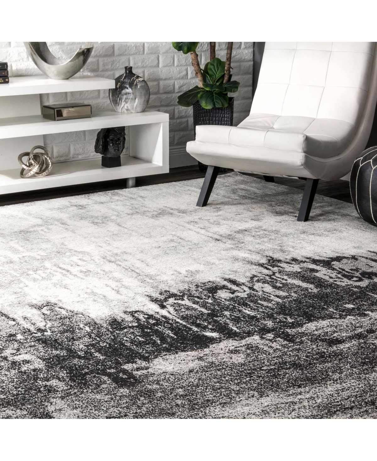 nuLoom Alayna RZBD51CArea Rug - Black