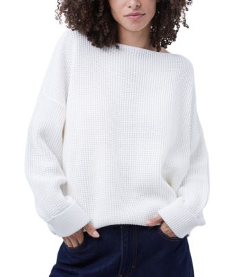 French Connection Millie Mozart Cotton Waffle Knit Sweater Macy s