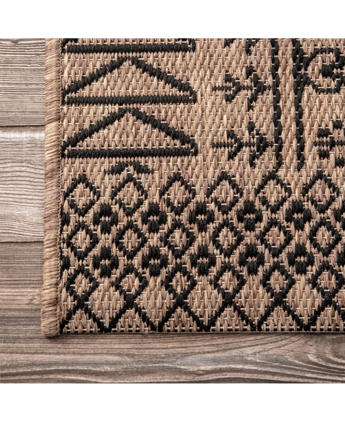 nuLoom Kandace OWDN24COutdoor Area Rug - Brown