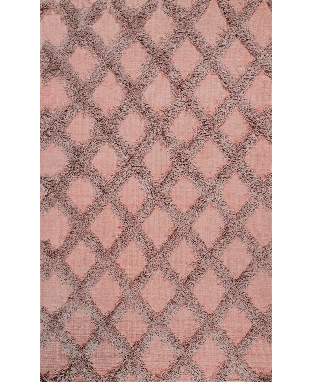 nuLoom Francene BDFR01B Pink 7'6in x 9'6in Area Rug - Pink