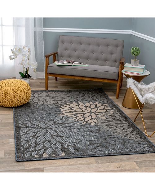 Main Street Rugs Nassau 414 Blue 5 X 7 Area Rug Reviews Rugs Macy S