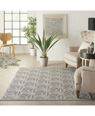 Cozumel CZM01 Silver 5'3" x 7'3" Outdoor Area Rug