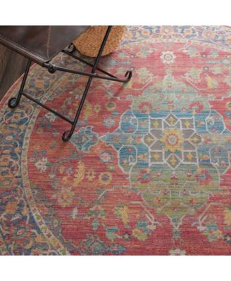 Ankara Global ANR01 Multi 6' Round Rug