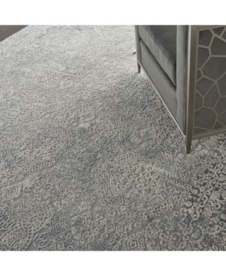 Rustic Textures RUS09 Ivory and Mist Rug