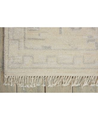 Elan ELN01 Ivory 5'6" x 8' Area Rug