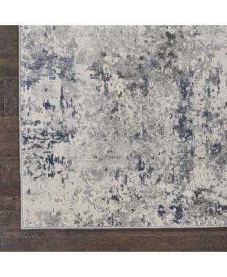 Rustic Textures RUS07 Ivory and Gray Rug
