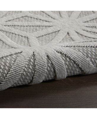 Cozumel CZM01 Silver 5'3" x 7'3" Outdoor Area Rug