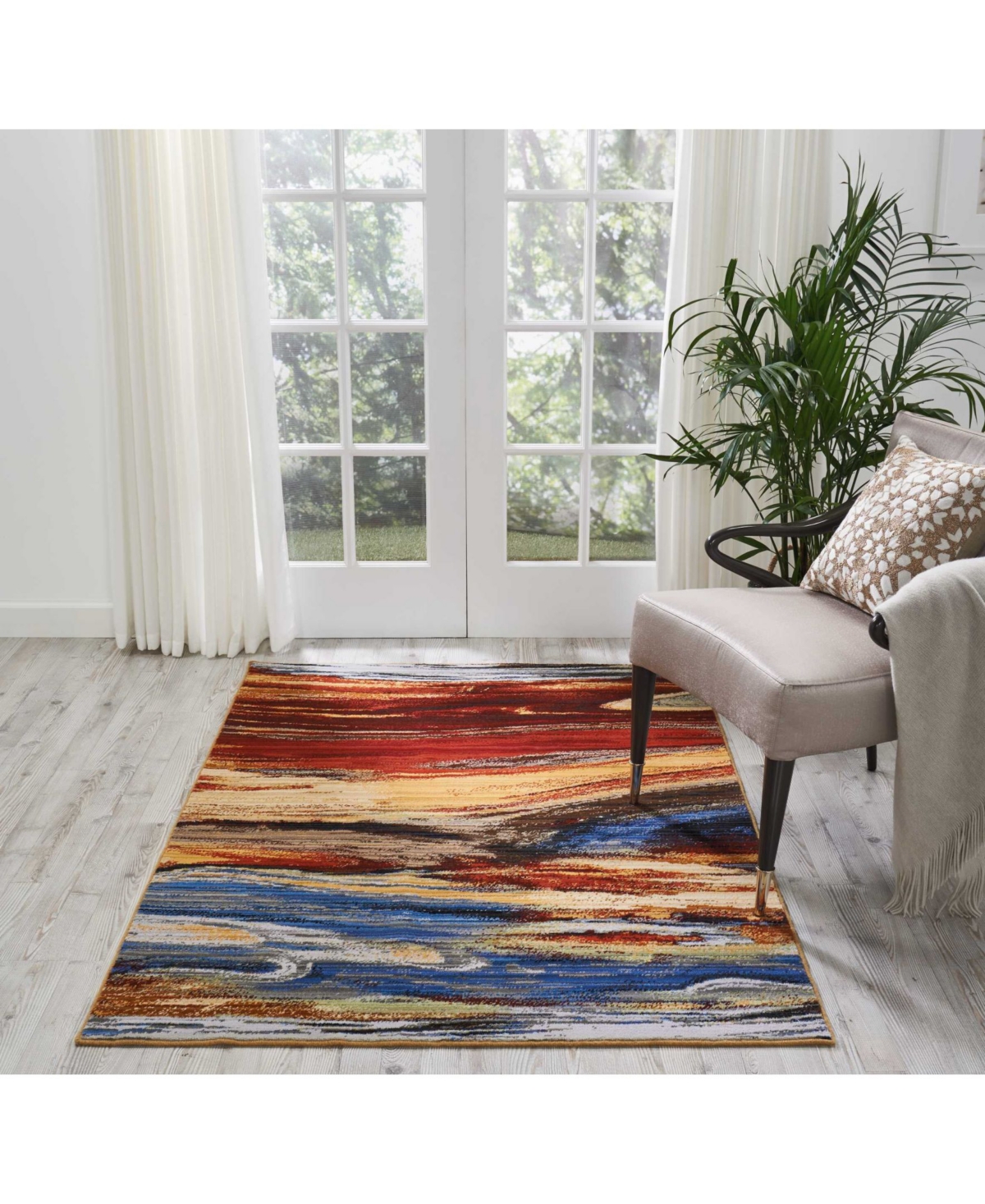 Nourison Home Chroma CRM04 Paprika 4' x 6' Area Rug
