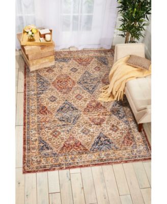 CLOSEOUT! Nomad NMD03 Ivory and Pink 2'3" x 8' Runner Rug