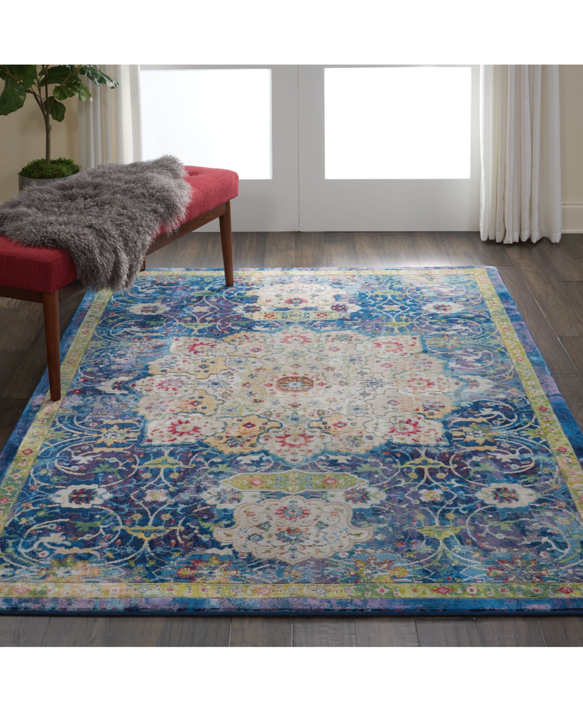 Nourison Home Ankara Global ANR03Area Rug - Blue