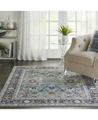 Ankara Global ANR14 Teal and Multi Rug