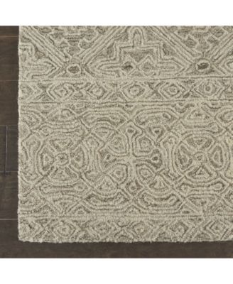 Azura AZM01 Ivory and Gray Rug