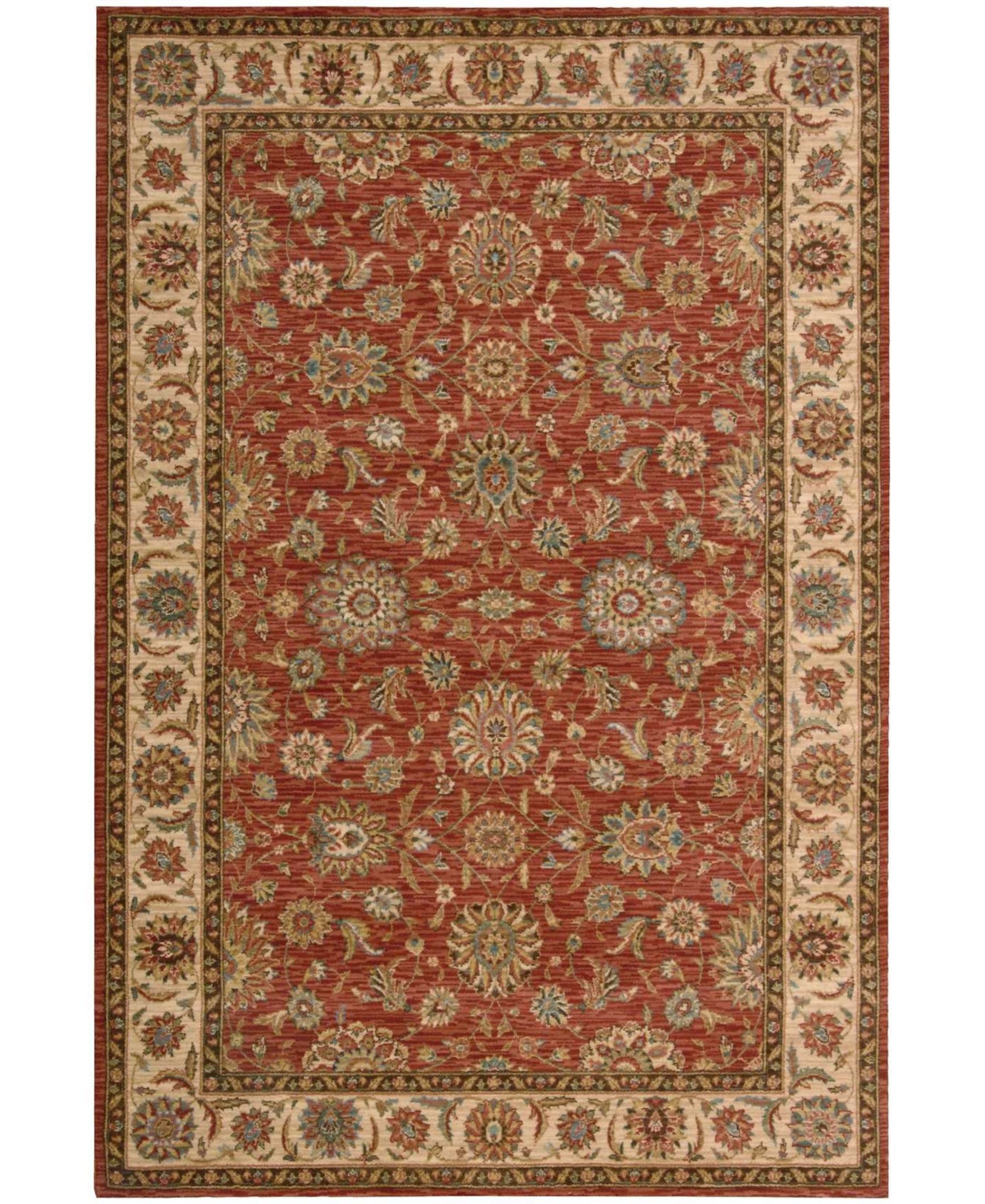 Nourison Home Living Treasures LI05 Rust 5'6in x 8'3in Area Rug - Rust