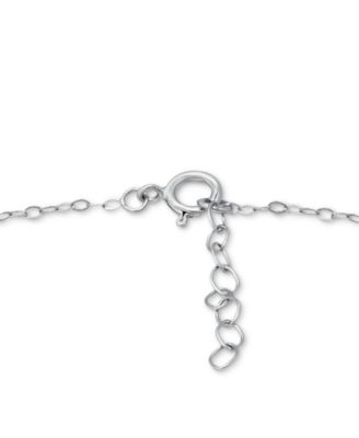 Cubic Zirconia Evil Eye Ankle Bracelet in Sterling Silver, Created for Macy's