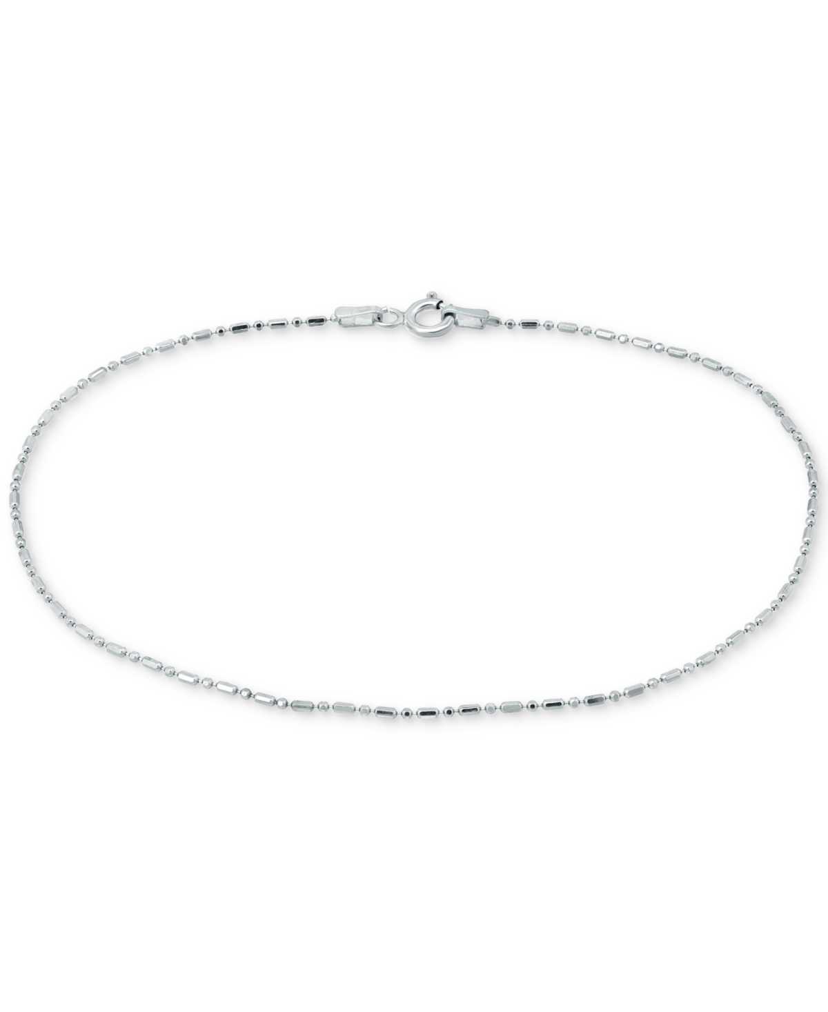 Dot Dash Link Ankle Bracelet in 18k Gold-Plated Sterling Silver & Sterling Silver, Created for Macy's - Gold Over Silver