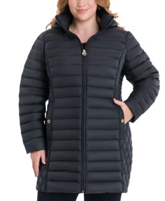 macys michael kors coats plus size