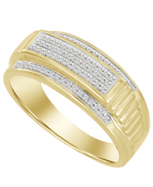 image of Men-s Diamond (1/5 ct. t.w.) Ring in 10K Yellow Gold