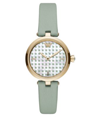 armani green strap watch