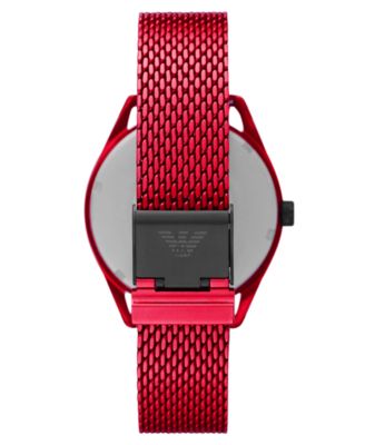 ARMANI bracelet red watch A|X Armani Exchange Unisex Chronograph Red Silicone Strap  main image 4