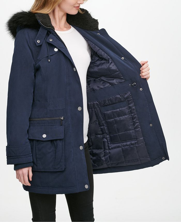 dkny water resistant coat