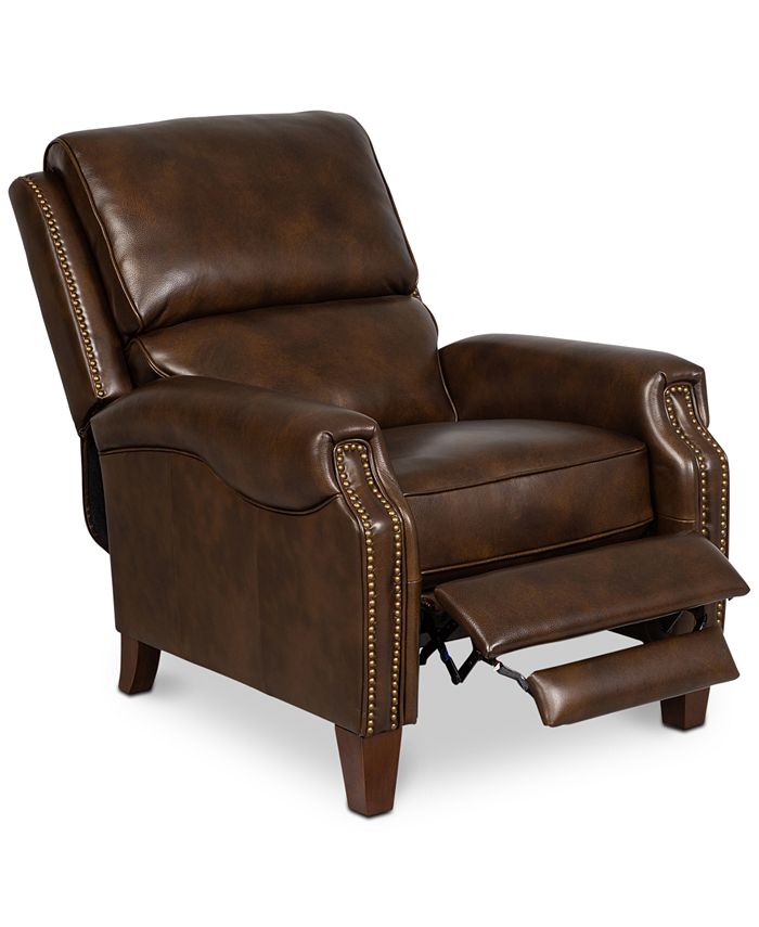 Furniture Arianlee Leather Push Back Recliner, Created for Macy's Macy's