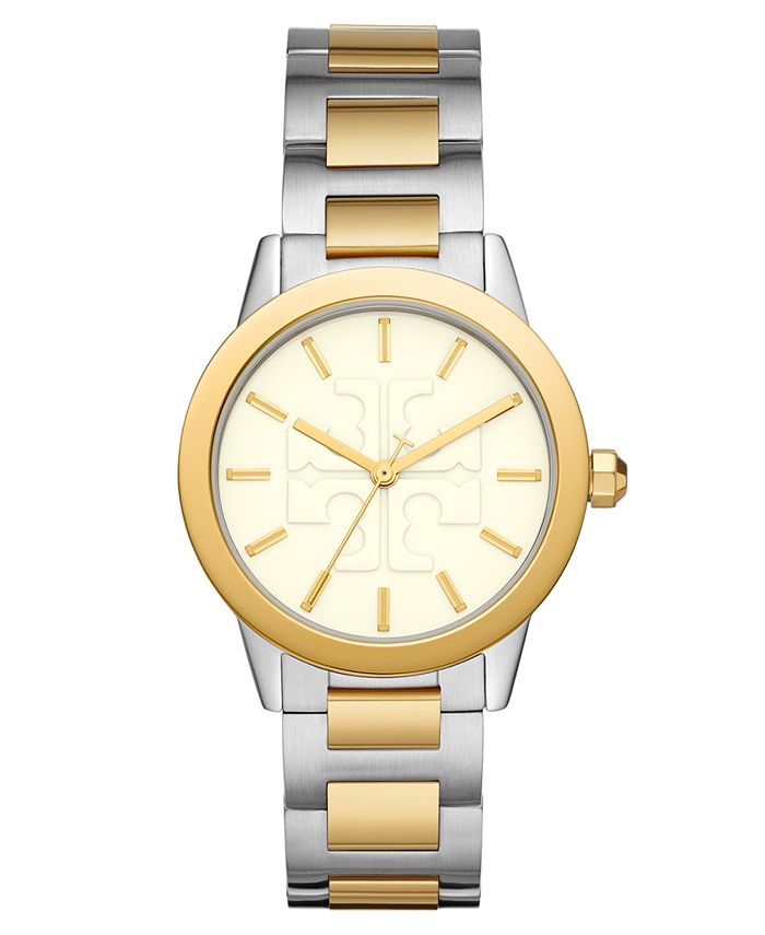 Tory Burch Women's Gigi Two-Tone Stainless Steel Bracelet Watch 36mm &  Reviews - All Watches - Jewelry & Watches - Macy's