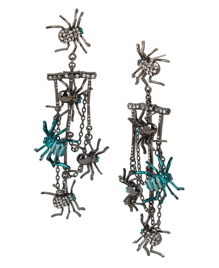 Betsey johnson hotsell spider earrings