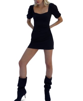 macy's black bodycon dress