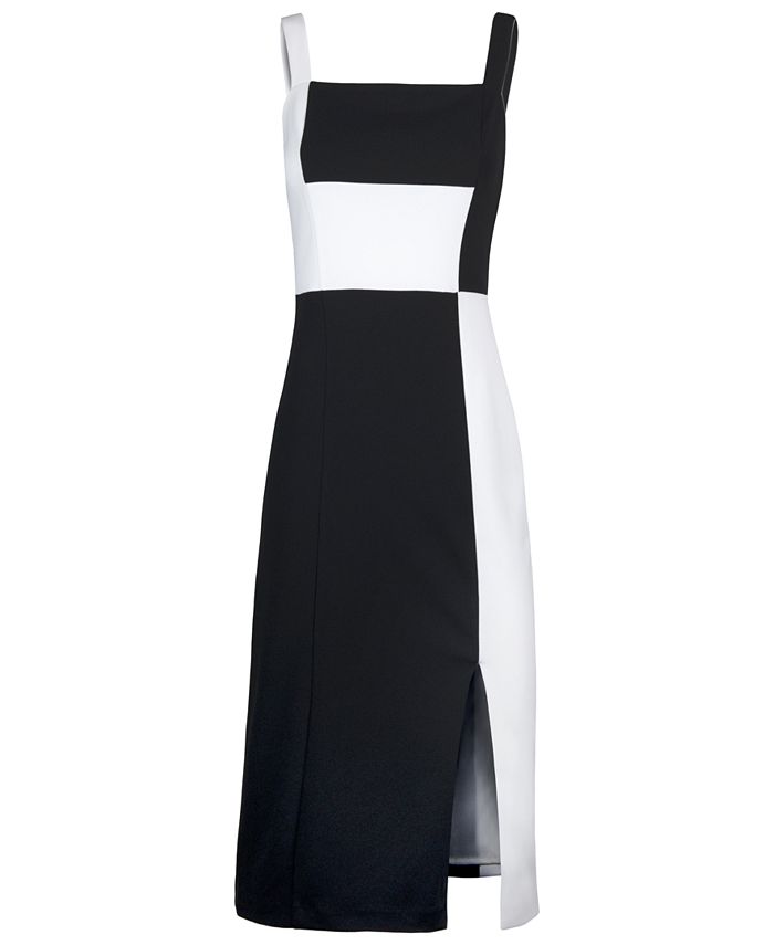 Christian Siriano New York Colorblocked Sheath Midi Dress - Macy's