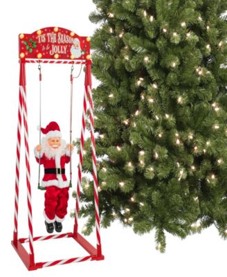 Mr. Christmas Mr Christmas Animated Swinging Santa - Macy's