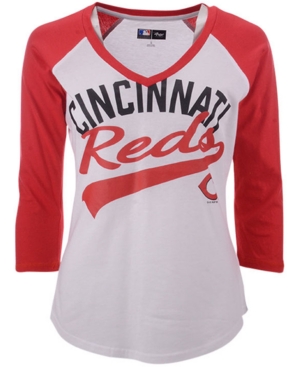 G-iii Sports Women's Cincinnati Reds Its A Game Raglan T-Shirt