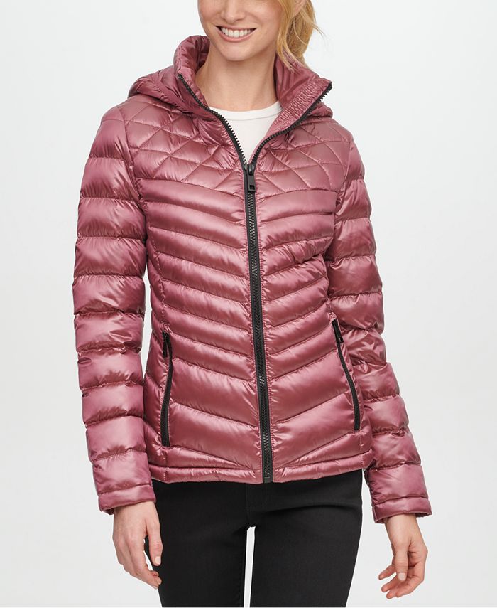 Calvin Klein Petite Hooded Packable Down Puffer Coat, Created for Macy's &  Reviews - Coats & Jackets - Petites - Macy's