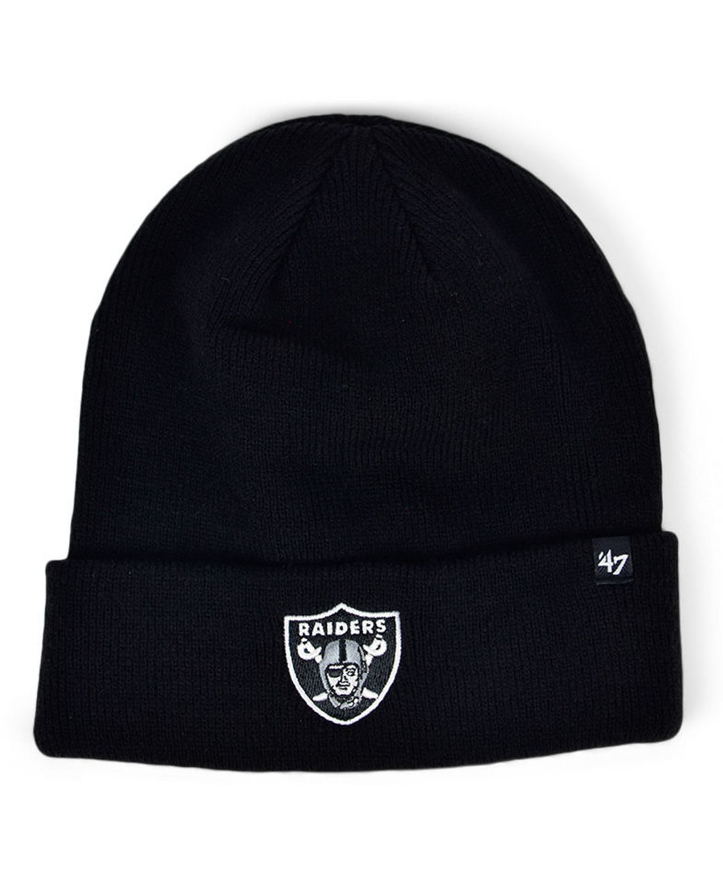 Мужские головные уборы '47 Brand Las Vegas Raiders Basic Cuff Knit — фото 1