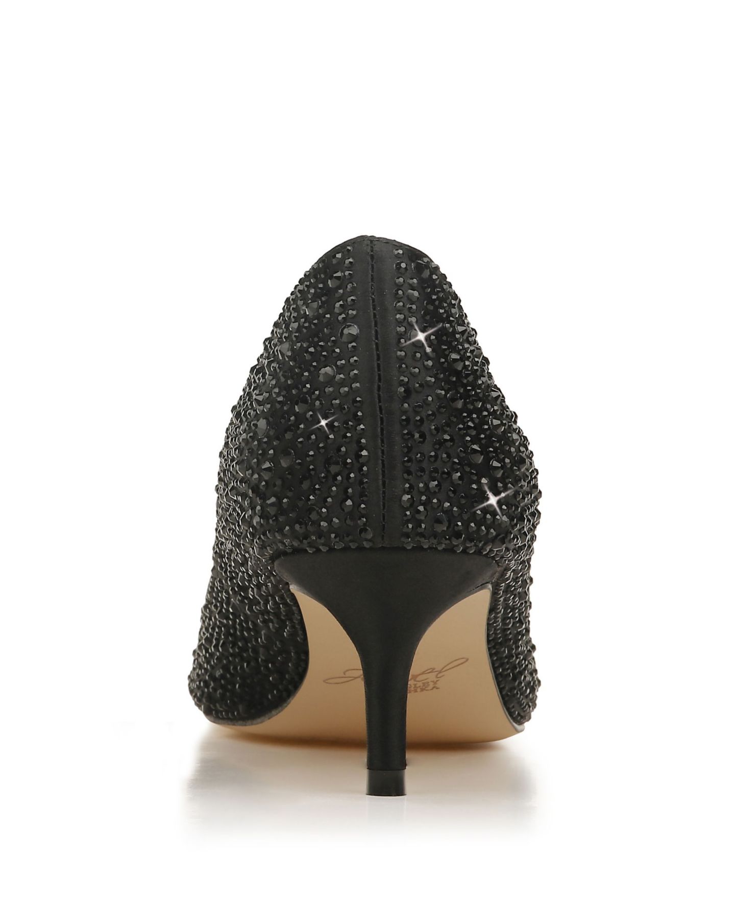 Женские туфли Jewel Badgley Mischka Frenchie Kitten Heel Evening Pumps, цвет: Чёрный — фото 3