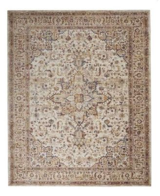 KM Home Taza Heriz TAZ02 Ivory 8'3" x 11'6" Area Rug
