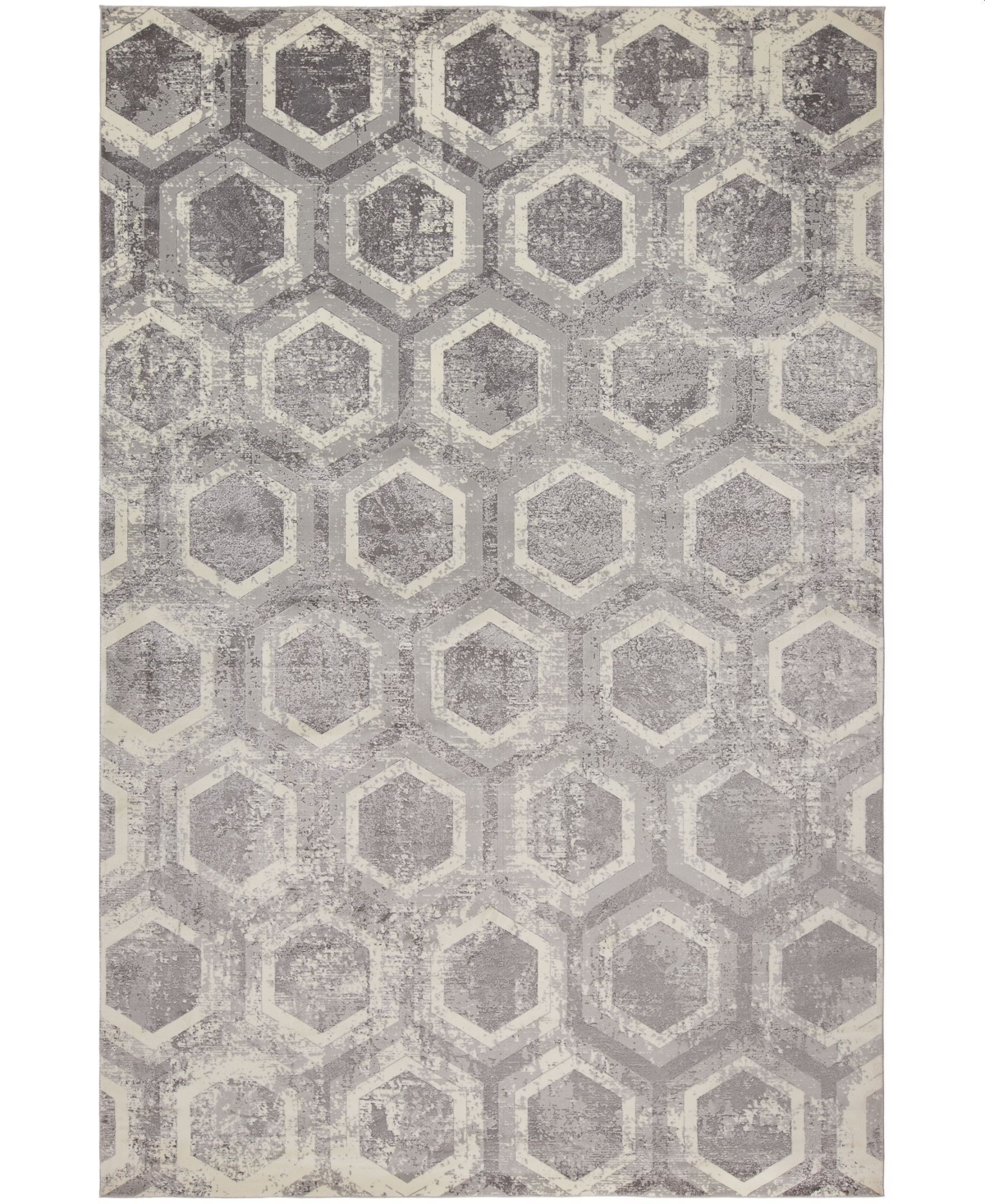 Closeout! Modern Sm-03 Gray/Onyx 4' x 6' Area Rug - Gray/Onyx