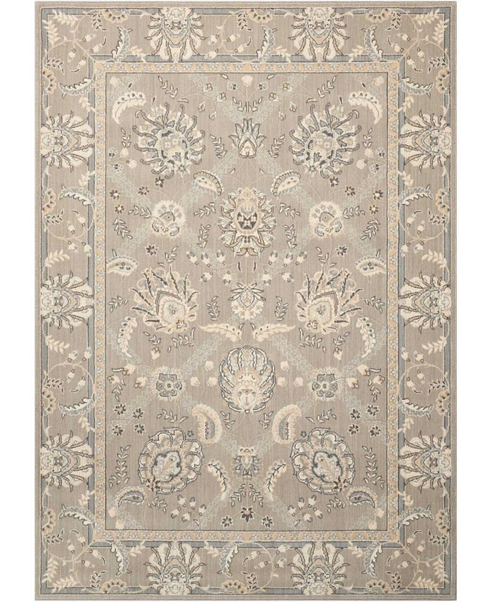 Nourison Home Persian Empire PE22 Slate 3'6" x 5'6" Area Rug Macy's