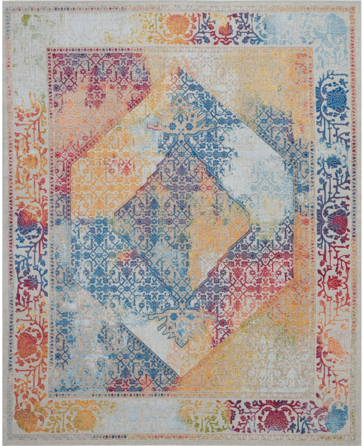 Nourison Home Ankara Global ANR04 Ivory 8'10in x 11'10in Area Rug - Ivory