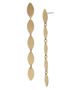 image of Robert Lee Morris Soho Oval Disc Linear Earrings