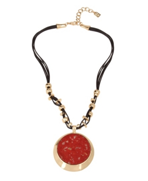image of Robert Lee Morris Soho Jasper Stone Pendant Necklace