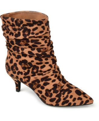 womens leopard booties