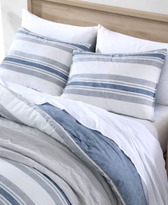 Bay Shore Reversible 3-Pc. Comforter Set, Full/Queen