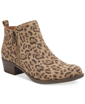 image of Lucky Brand Women-s Basel Leather Booties Women-s Shoes