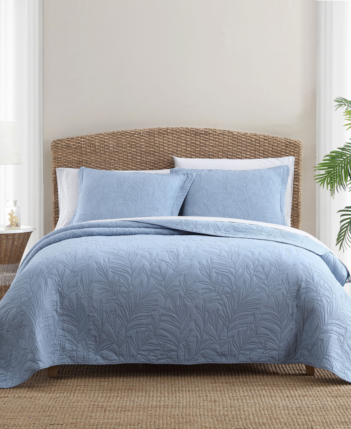 Tommy Bahama Home Solid Costa Sera Cotton Sham, King In Ocean Blue