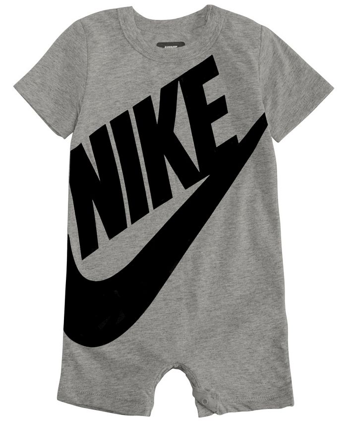 Nike Baby Boys Short Sleeve Logo Romper - Macy's